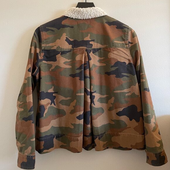 Madewell Camo Jacket Sherpa Collar - Picture 4 of 7